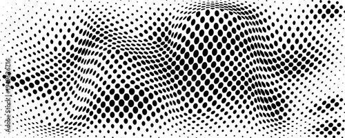 Grunge halftone gradient background. Faded grit noise texture. White and black sand wallpaper. Retro pixelated backdrop. Anime or manga style comic overlay. Vector