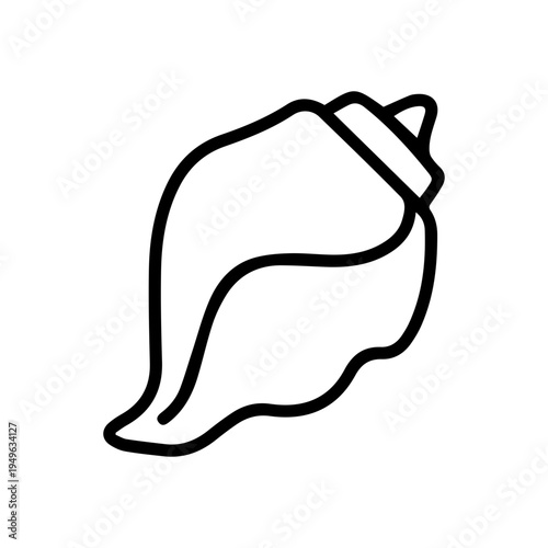 Conch Shell Outline Icon