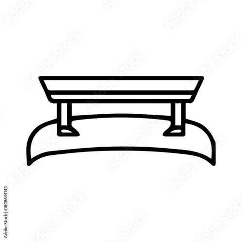 Gymnastics Balance Beam Icon