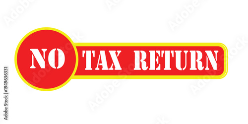 Tax Returns rubber stamp icon, financial document and tax filing concept, accounting and business symbol
