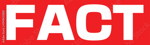 Fact rubber stamp icon, verified information and authenticity label, knowledge and truth concept