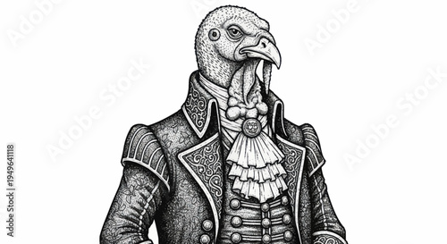 Victorian Era Turkey Gentleman Portrait.