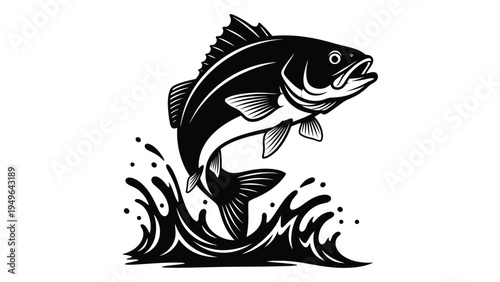A large fish jumping out of the water