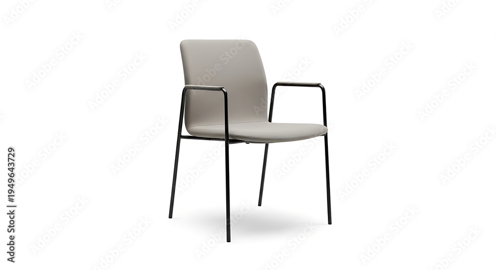 Obraz premium minimalist dining chair isolated product photo