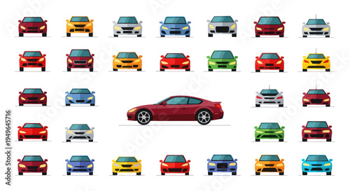 Free Download Red Sports Car with Sleek Design and Modern Features. - GFXLoad