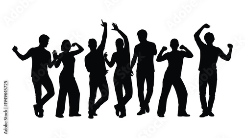 A group of people dancing and having fun