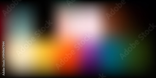Abstract Gradient Swirls of Vibrant Colors on a Dark Background image photo
