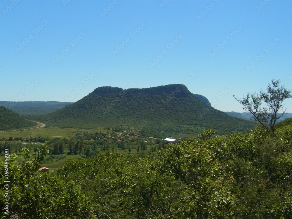 Obraz premium mountain landscape hills of Paraguarí