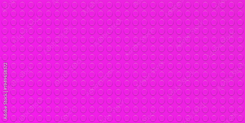 Fototapeta premium Realistic pink plastik constructor background. Play and build concept. Vector illustration