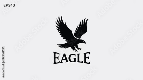 An illustration depicts an eagle flying over Washington D.C. skyline