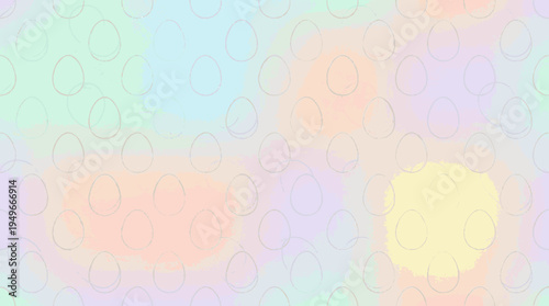 Pastel gradient background with subtle egg pattern soft abstract shapes and calming colors for design use