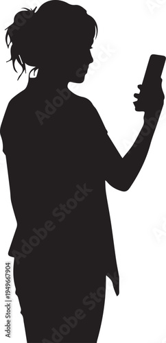 woman video calling on phone