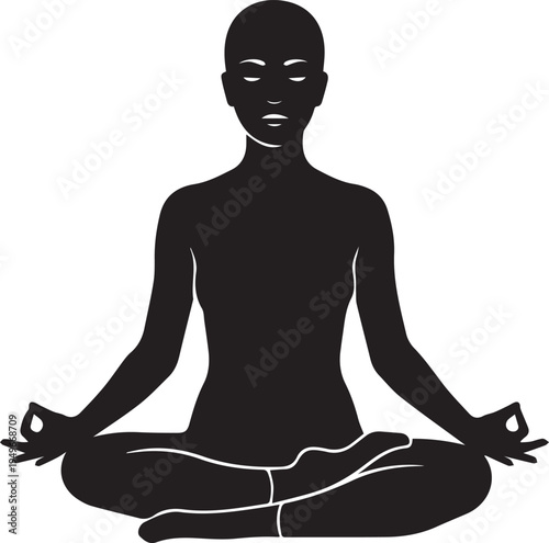 woman yoga meditation pose