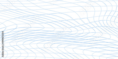 Groovy Checker Line Seamless Pattern. Paper Notebook Texture. Doodle Y2k Style Background. eps10