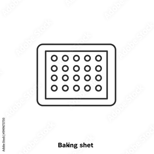 Baking sheet with multiple circular holes for even heat distribution and cooking.