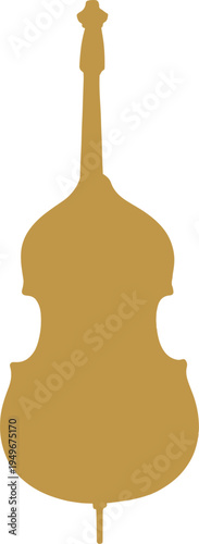 Double Bass Silhouette Icon