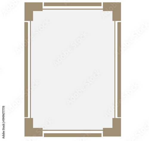 Japanese Pattern Square Frame – Message Card Template