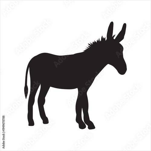  black silhouette of a donkey, it is worth
