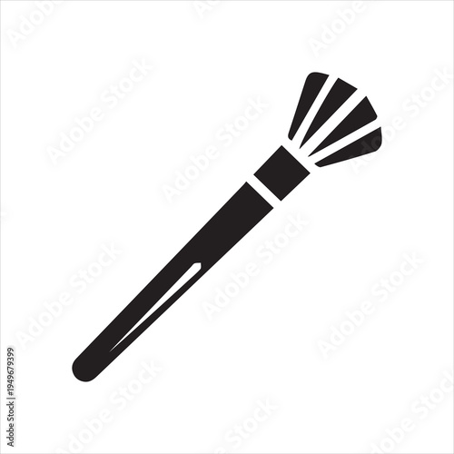 makeup brush icon Isolated flat vector icon on white background.