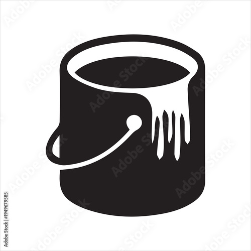  Paint bucket icon design template vector isolated illustration