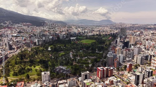 Cinematic Aerial Drone View of Quito Ecuador – Historic Cityscape, Andes Mountains, Urban Skyline 4K