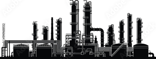 Vector silhouette of a white campfire with burning wood logs isolated on a black background for outdoor camping and adventure