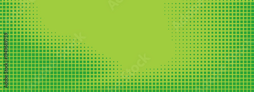 Pixel green mosaic. Monochrom abstract vector background. Retro pixilated backdrop. Cover art for a comic book or manga.Art