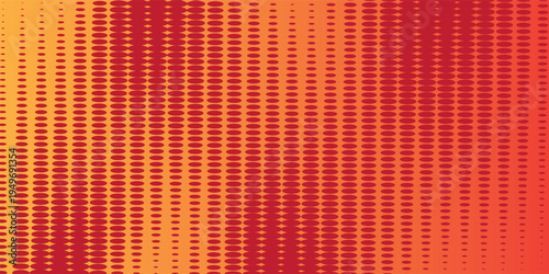 Orange and red halftone gradient pattern texture with digital technology background. Vector EPS new