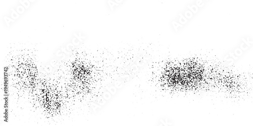 Abstract black and white speckled pattern with organic shapes.