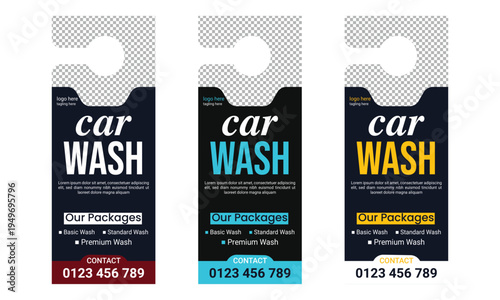 Car Wash Door Hanger Template