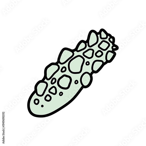 Abstract Organic Shape With Bumpy Texture vector illustration