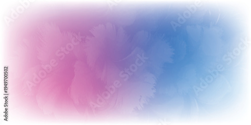 Abstract watercolor background with pink and blue gradient.