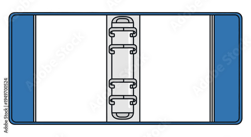 top view of a blue and white train track.