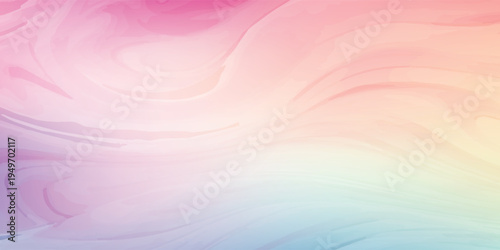 Soft Pastel Swirls of Color Abstract Background.