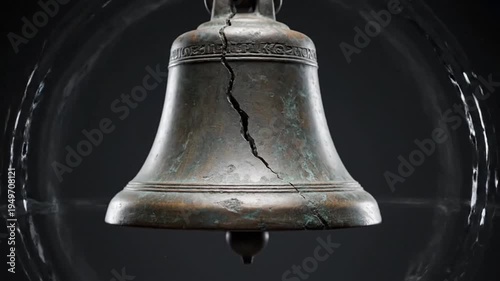 Cracked Liberty Bell Closeup Views.