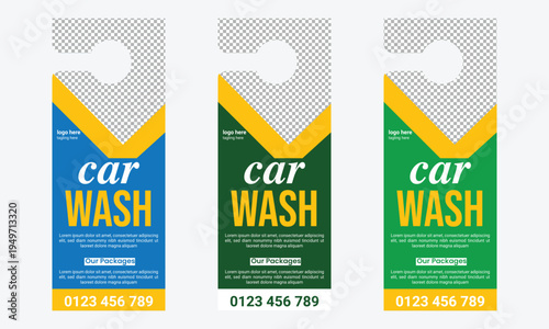 Car Wash Door Hanger Template
