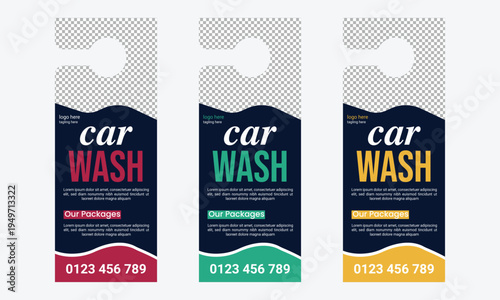 Car Wash Door Hanger Template