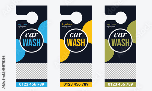 Car Wash Door Hanger Template