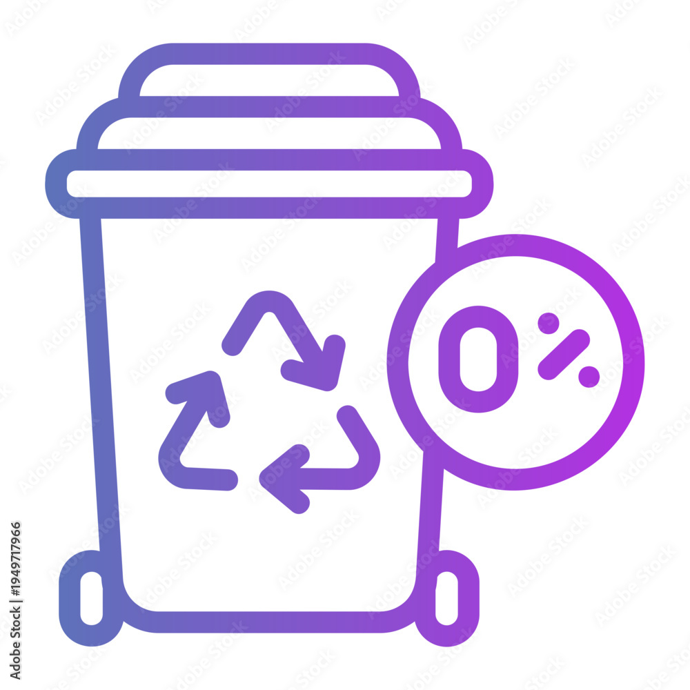 Obraz premium trash box Line Gradient Icon