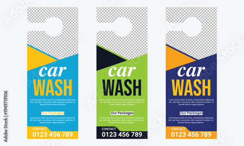 Car Wash Door Hanger Template
