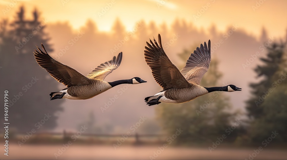 Fototapeta premium Canada Goose in flight