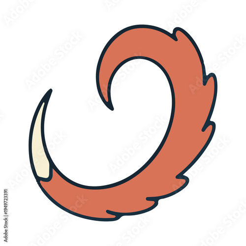 Stylized Fox Tail Icon