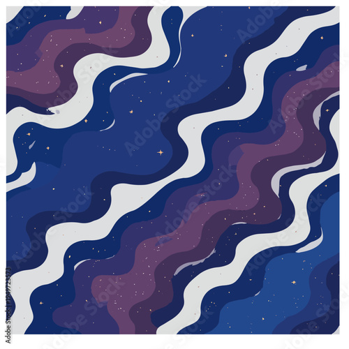 Seamless Vector Pattern of Cute Aliens, Planets, and Stars for Space Scrapbook Design