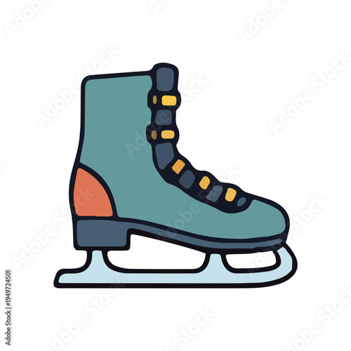 Ice Skate Icon Illustration