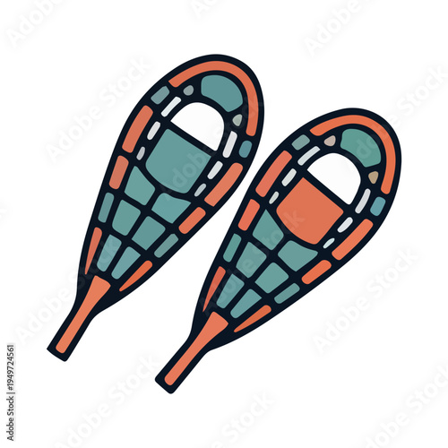 Illustration of Snowshoes