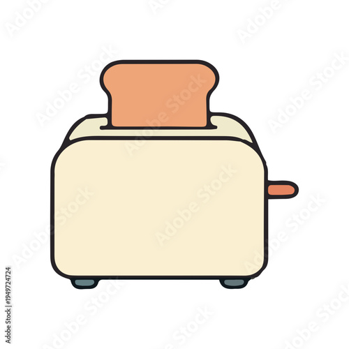 Toaster with Toast Icon