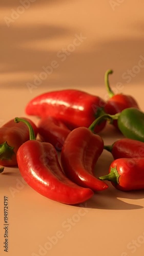 Wallpaper Mural Fresh chili peppers food ingredient close up Torontodigital.ca