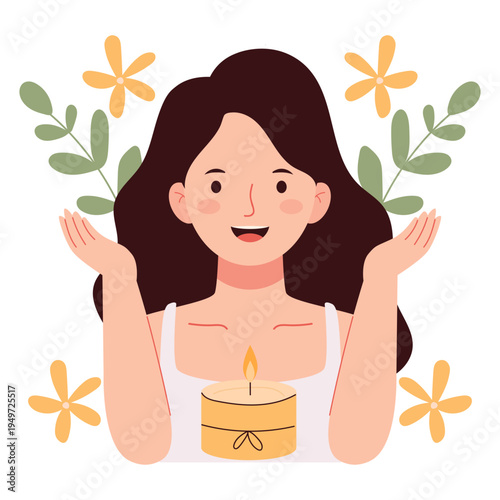 Flat illustration of women beauty care and skincare routine including facial treatment, cleansing, moisturizing, and skin care concept for beauty, dermatology, and skincare education design.