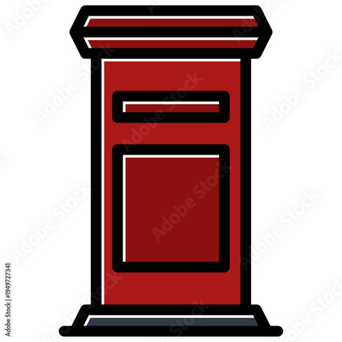 red mail box