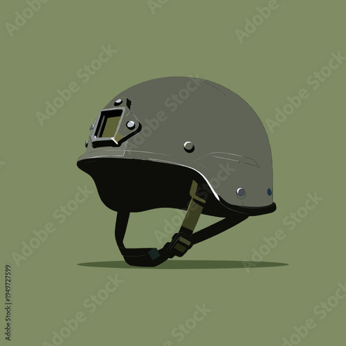 Conceptual Illustration of Refugees Fleeing War Zone with Burning Buildings.